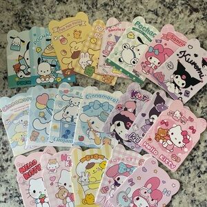 Sanrio Character Mini Notepads - Pink, Blue, and More